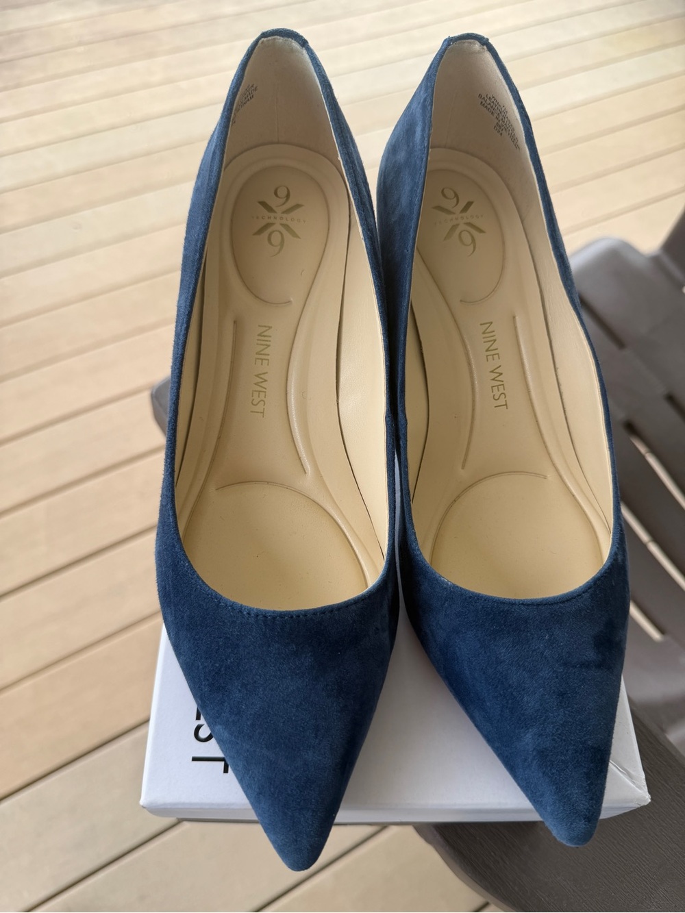 Nine West Navy Blue Heels